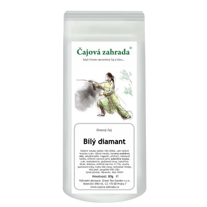 Bílý diamant – ovocný sypaný čaj s kokosem a květy (Varianta ovocný čaj 1000g)