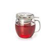 Skleněný hrnek Arik s nerezovým filtrem 450ml